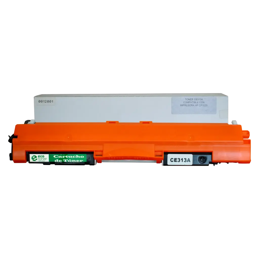 Cartucho de Tóner marca ECO-TONER para impresoras Hewlett Packard LJ CP1025, código CE313A, Magenta, rendimiento para 1000 páginas
