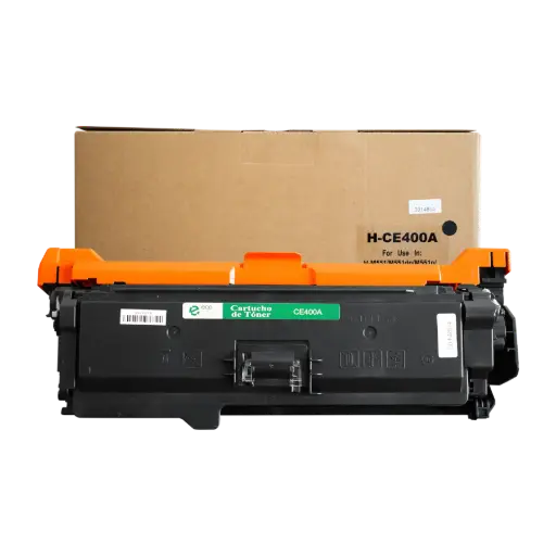 [HLCE400A07] Cartucho de Tóner marca ECO-TONER para impresoras Hewlett Packard LJ M551N, M575, código CE400A, Negro, rendimiento para 5500 páginas