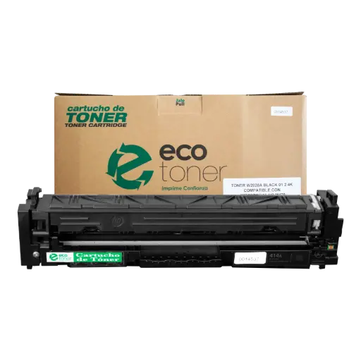 [HLW2020A07] Cartucho de Tóner marca ECO-TONER para impresoras Hewlett Packard M479, M454, código W2020A, Negro, rendimiento para 2400 páginas
