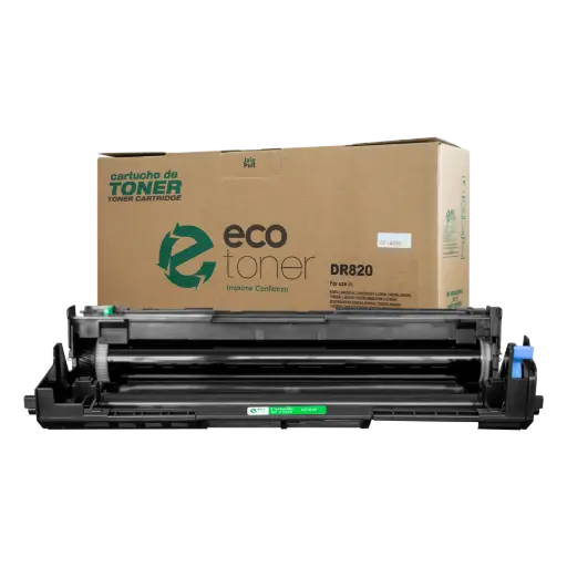 [BRLSDRU82007] Unidad de imagen marca ECO-TONER para impresoras Brother DCP-L5500DN, L5600DN, L5000D, 100DN, Código DR820, Negro, Rendimiento para 30000 Págs.