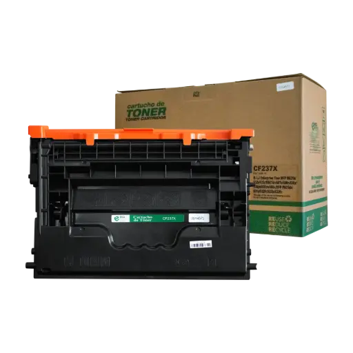 [HLCF237X07] Cartucho de Tóner marca ECO-TONER para impresoras Hewlett Packard Enterprise  M607N, M608N, código CF237X, Negro, Rendimiento para 25000 Págs.     