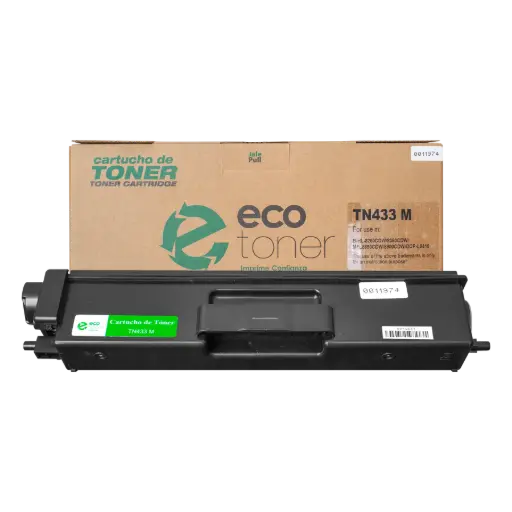 [BLTN433M07] Cartucho de Tóner marca ECO-TONER para impresoras Brother 8900, código TN433, Magenta, rendimiento para 4000 páginas