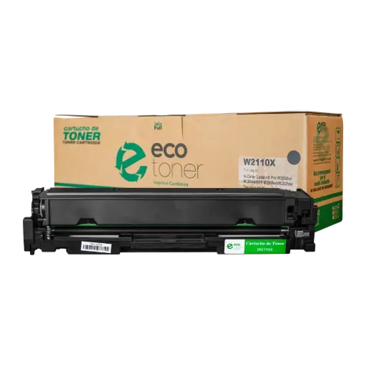 [HLW2110X07] Cartucho de Tóner marca HP para impresoras Hewlett Packard M283, código W2110X, Negro, rendimiento para 3150 páginas