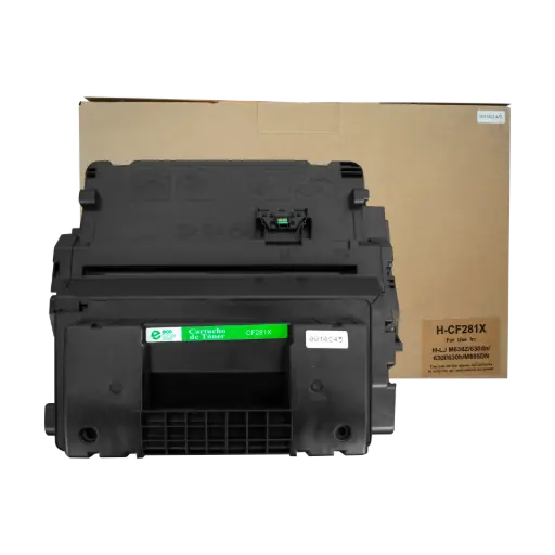 [HLCF281X07] Cartucho de Tóner marca ECO-TONER para impresoras Hewlett Packard LJ M604, 605N, M604, 605, 606DN, M605, 606X, MFP M630DN, 630F, MFP 603H, 630Z, código CF281X, Negro, Alto Rendimiento para 25000 Págs.