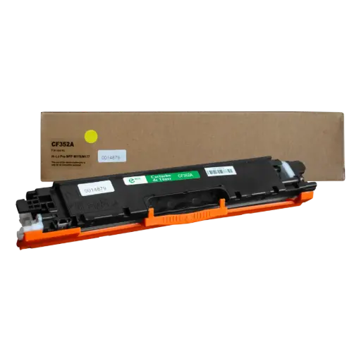 [HLCF352A07] Cartucho de Tóner marca ECO-TONER para impresoras Hewlett Packard M176, M177, código CF352A, Yellow, rendimiento para 1000 páginas       