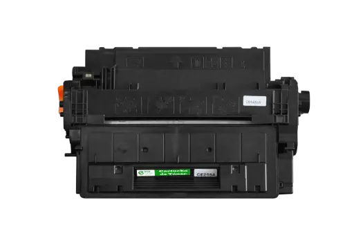 [HLCE255A07] Cartucho de Tóner marca ECO-TONER para impresoras Hewlett Packard LJ P3015, 3016, HP521, Código CE255A, Negro, Rendimiento para 6000 Págs.