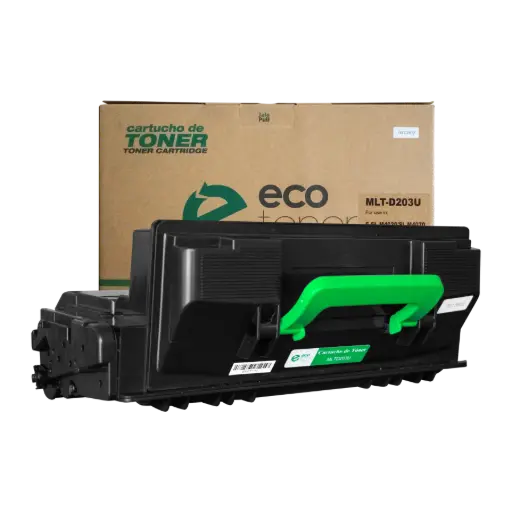 [SLMLTD203U07] Cartucho de Tóner marca ECO-TONER para impresoras Samsung SL-M4020, 4070, 4072, código MLTD203U, Negro, Alto Rendimiento 15,000 Págs.